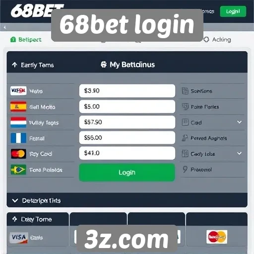 Métodos de pagamento disponíveis no 68bet login